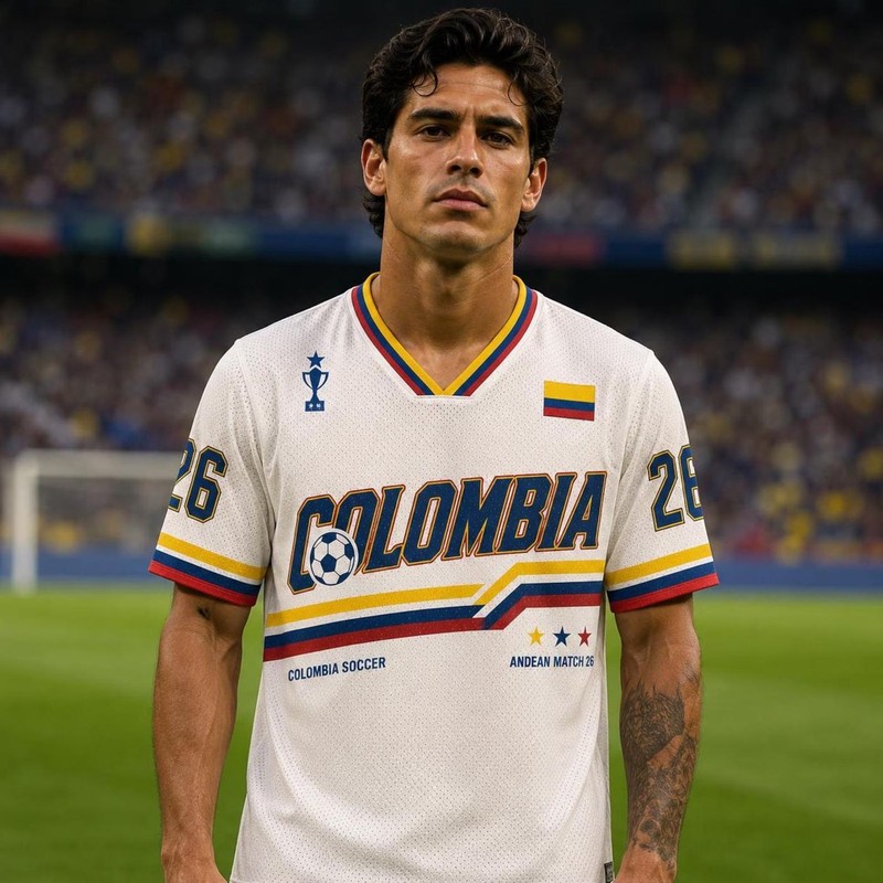 Custom Colombia Soccer Jersey, Personalized Football Fan Shirt, Colombia Unisex gallery