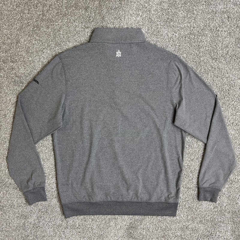 Turtleson Pullover Mens Medium Gray Siro 1/4 Zip Mock Neck Golf YoungLife gallery