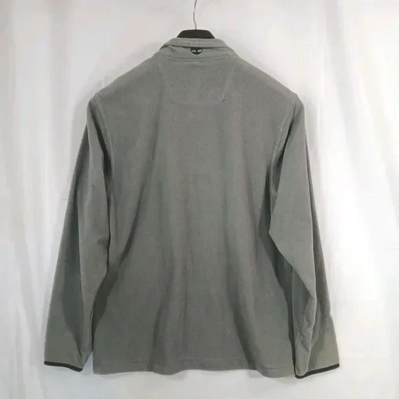 Timberland Shirt Men's Size Medium 1/4 Zip Zipper Pocket Gray Black gallery
