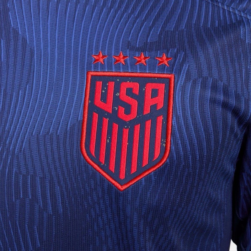 🔥$95 Men’s Nike USA 2023 4-Star Away Jersey USMNT L blue red WC 2026 Authentic gallery