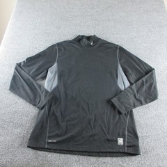 Nike Pro Combat Shirt Mens Xl Black Dri-FIT Long Sleeve Compression Base Layer