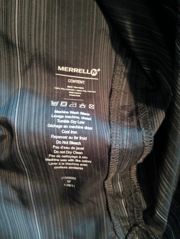 Merrell Opti Wick Gray/Black Short Sleeve Size Medium EUC gallery