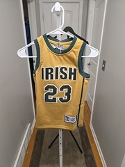 Gold LBJ LeBron James Number 23 HS Irish Jersey Youth Small Brand New With Tags