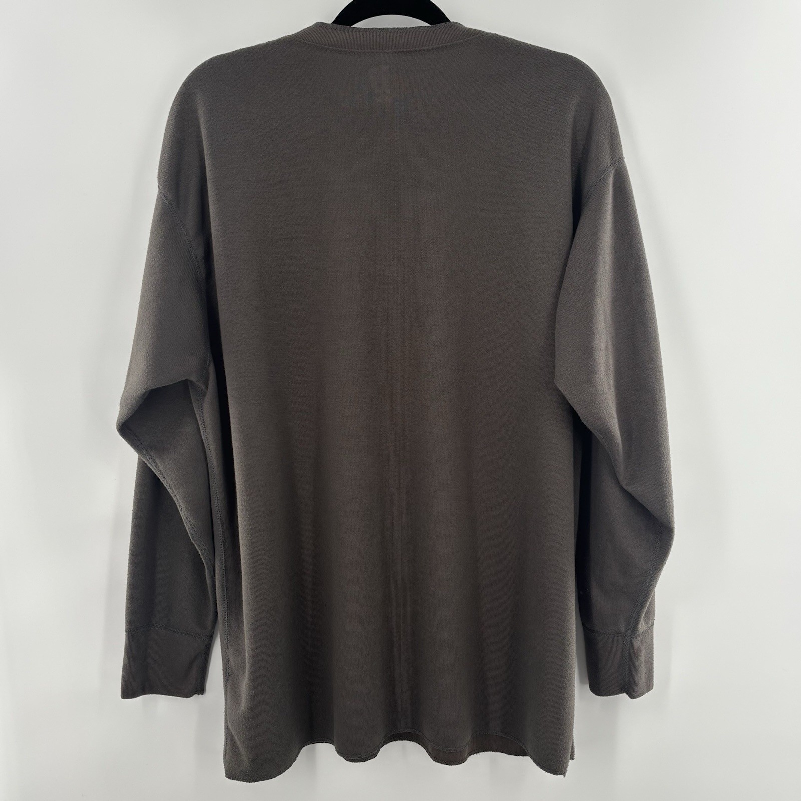 Cabela’s Henley Base Layer Underwear Green Long Sleeve Thermal Mens 2XL Made USA gallery