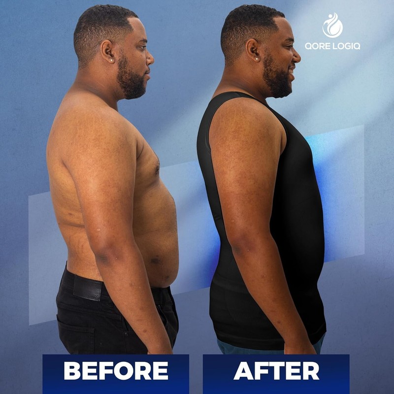 Comfortable Shaping Compression Tank Top for Men - Reduce Chest Appearance gallery