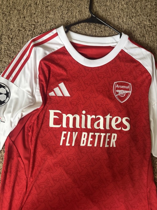 Adidas ARSENAL 25/26 Long Sleeve Home Gyokeres UCL Jersey Men Sz XL JI9536 RARE! gallery