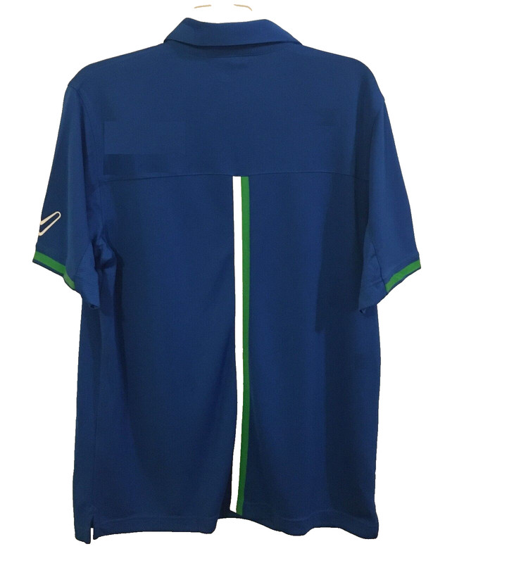 CALLAWAY GOLF Opti-Dri Opti-Shield UPF 50 Magnetic Blue Polo Shirt Medium $70 gallery