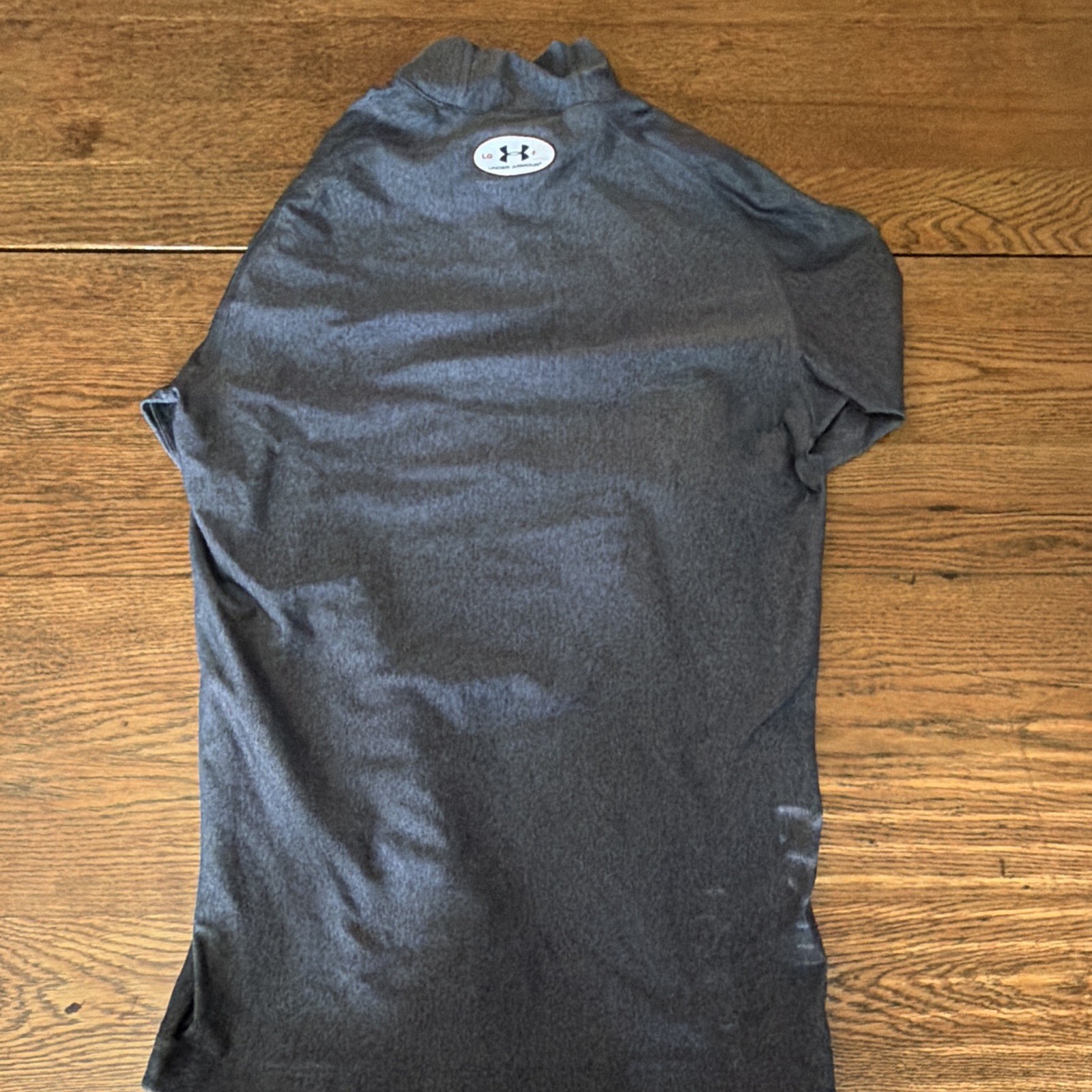 Under Armour Men's Gray Long Sleeve Mock Neck Firm Compression Shirt Size LG gallery