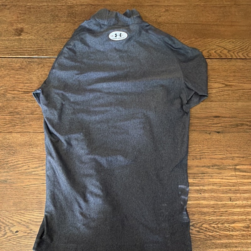 Under Armour Men's Gray Long Sleeve Mock Neck Firm Compression Shirt Size LG gallery