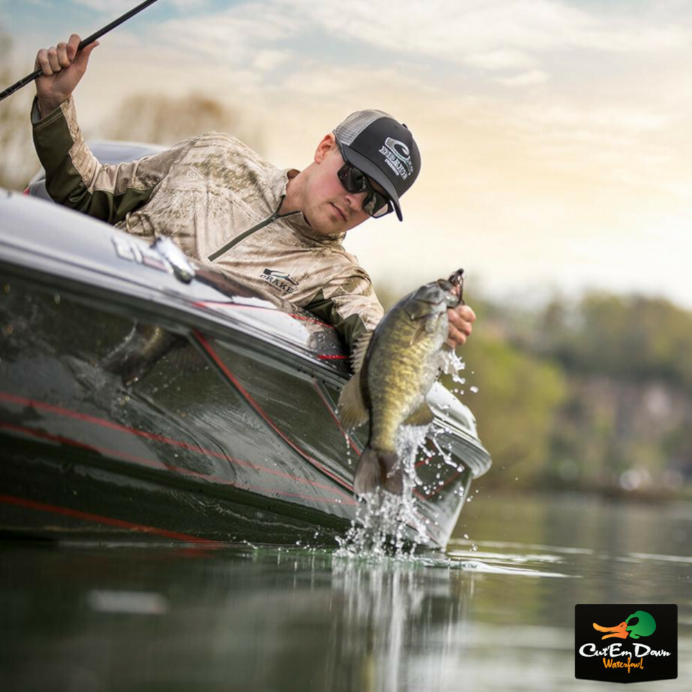 NEW DRAKE PERFORMANCE FISHING SHIELD 4 CAMO MESH BACK 1/4 ZIP L/S SHIRT gallery