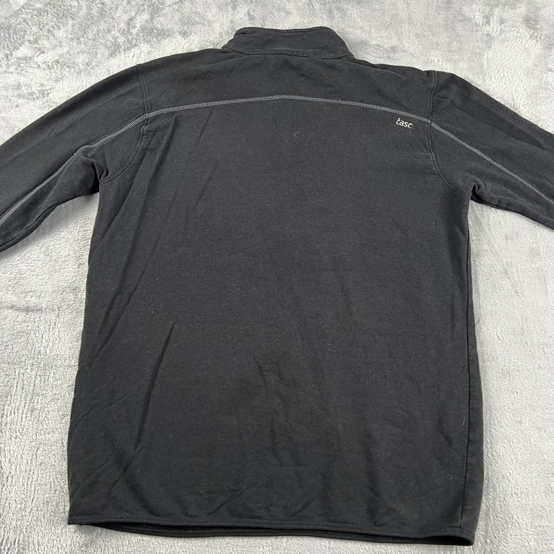 tasc Performance Pullover Mens Medium Black Quarter Zip Bamboo Blend Pocket gallery