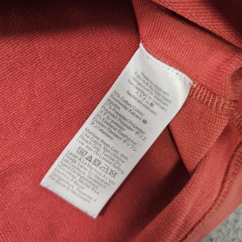 J.Crew Performance Pullover Mens Large Salmon 1/4 Zip Long Sleeve Stretch Shirt gallery
