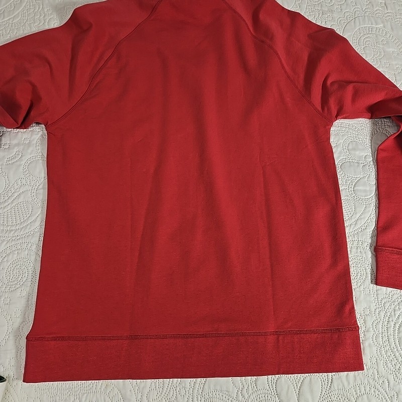 Roundtree & Yorke Size S Pink Red Long Sleeve Lightweight Crew Neck Sweatshirt gallery