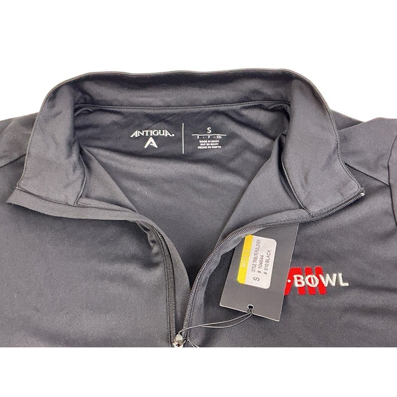Super Bowl LII Mens SM Black Quarter Zip Pullover Antigua NFL Team Apparel gallery