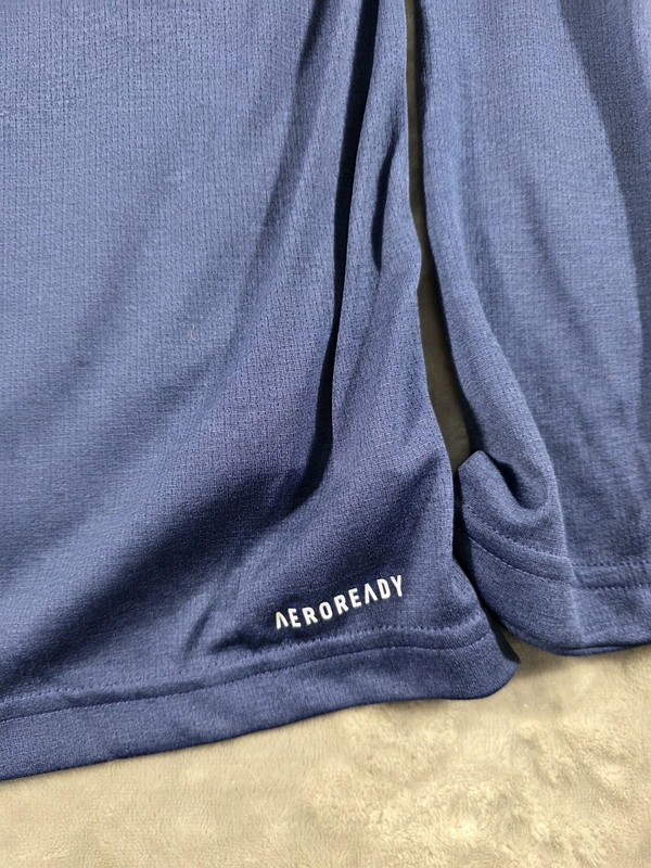 NWT Adidas Men's Training Essentials 1/4 Zip Long Sleeve Shirt Blue Sz Small gallery
