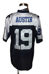 MEN’S DALLAS COWBOYS AUSTIN FOOTBALL JERSEY-SIZE: 54 CLEAR B3+U