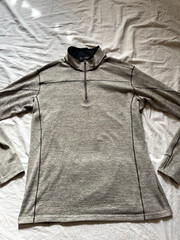 Kuhl Alloy 1/4 Zip Pullover Men’s Large Gray Stretch Lightweight Outdoor Hiking