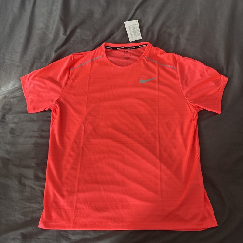 Size M Medium ~ Nike Miler 1.0 Running T-Shirt ‘Hot Punch’ ~ FZ4782 674 gallery