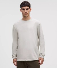 Lululemon Heavyweight Cotton Jersey Long Sleeve Shirt Mens Size XL Dove Grey