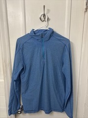 Lululemon Men’s Quarter Zip Pullover Size Medium Blue No Good