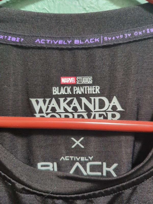 Marvel Wakanda Athletics Actively Black Performance Shirt. Size 3XL gallery
