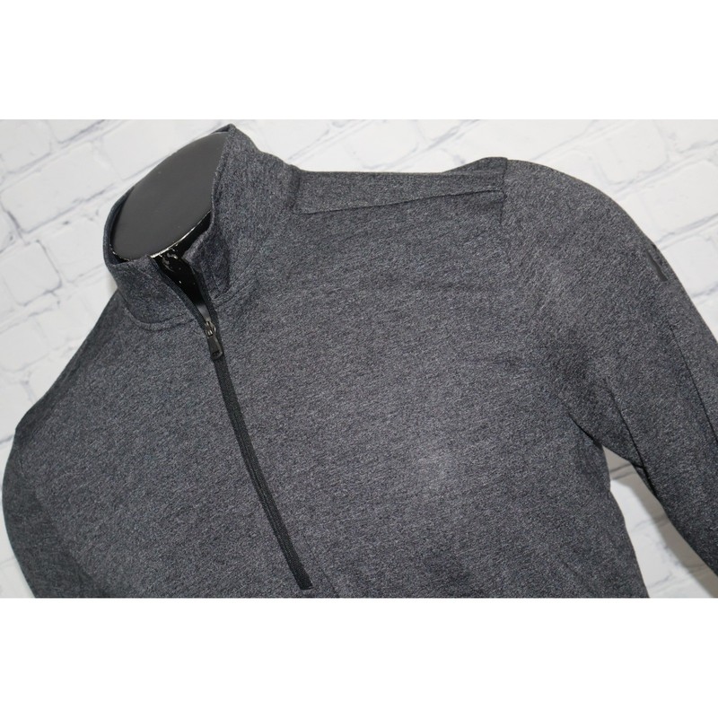 Under Armour Threadborne Gym Shirt Pullover Mens Medium Gray 1/4 Zip HeatGear gallery