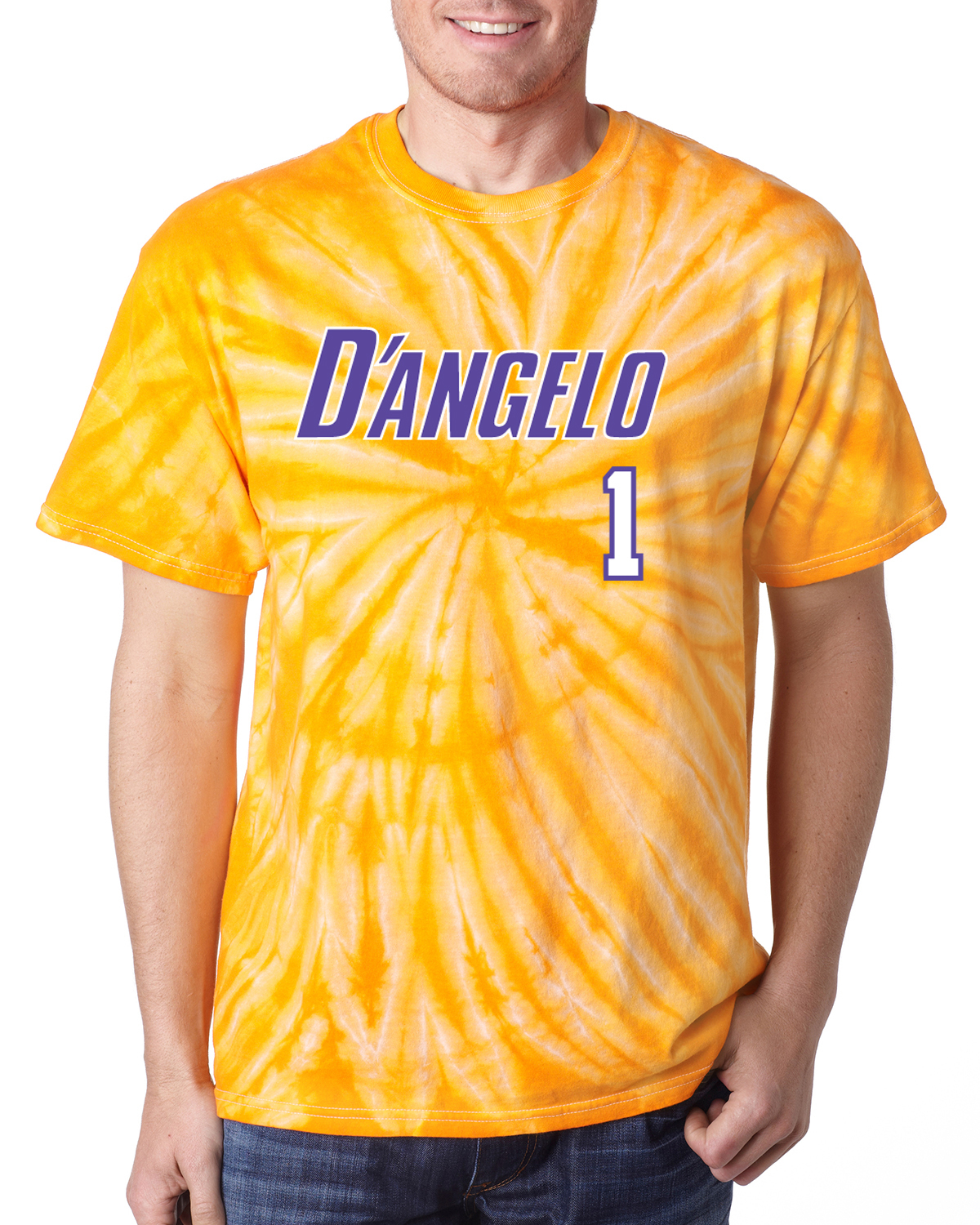 TIE DYE Los Angeles D'Angelo Russell "D'Angelo" jersey T-shirt gallery