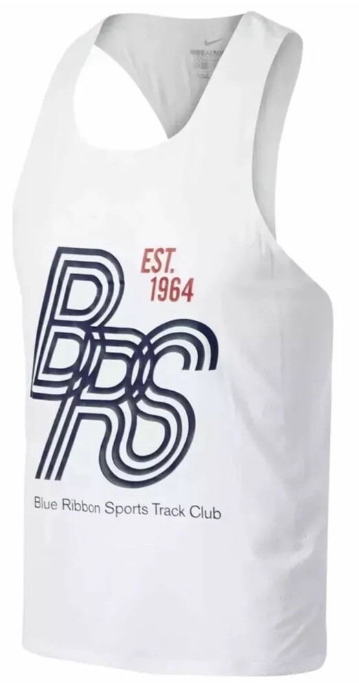 Men's M Nike Aeroswift Blue Ribbon Sports BRS Running Tank Gilet Top CJ4478-100 gallery