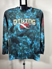 Cozumel Mexico Marlin Long Sleeve Sun Shirt Medium All Over Print Diving