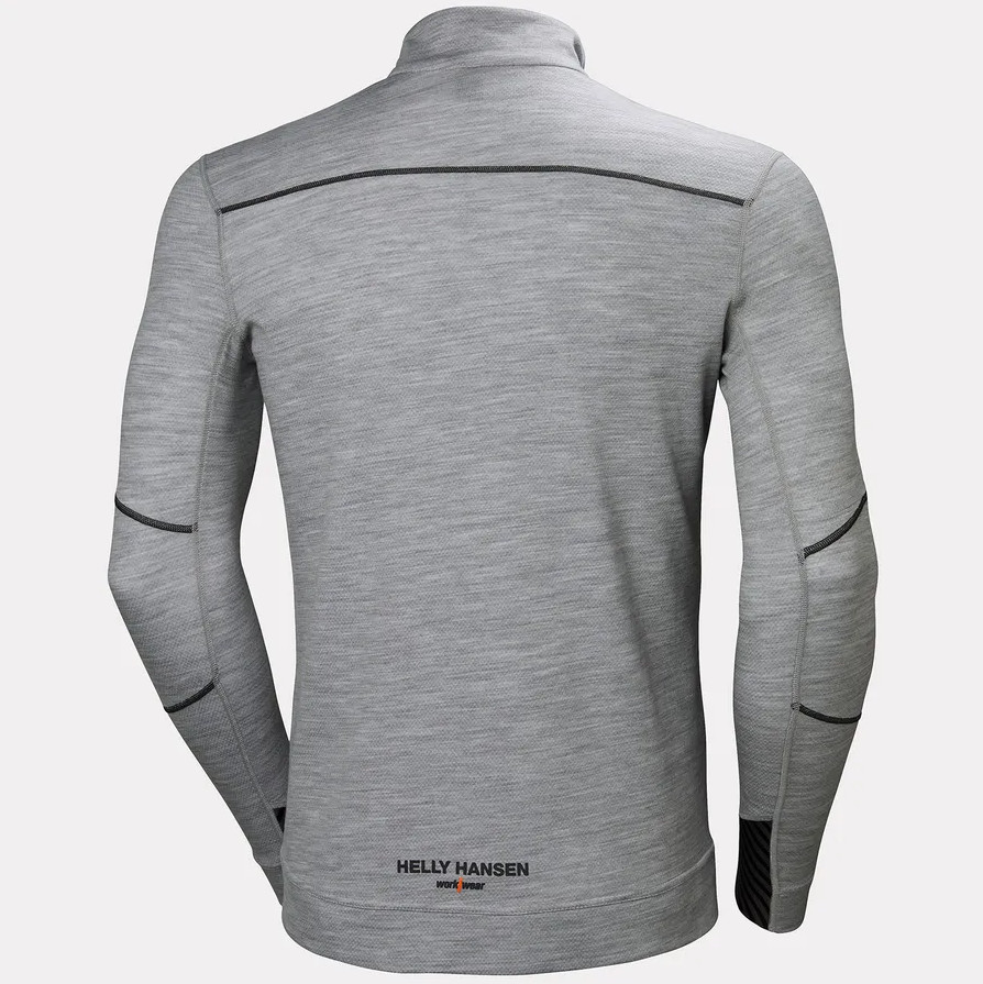 Helly Hansen LIFA Base Layer Merino Half Zip - Gray - 75107-930-2X gallery