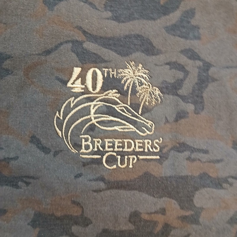 Tasc Performance Sweatshirt Mens XXL 2XL Blue Camo 40th Breeders Cup Crewneck gallery