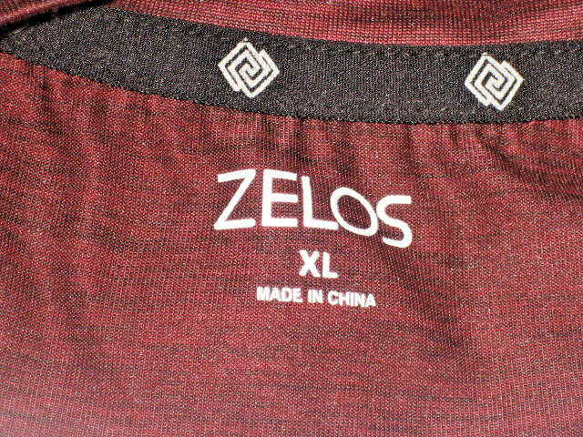 Mens NWOT Zelos Maroon Heather Poly LS Base Layer Shirt sz XL gallery
