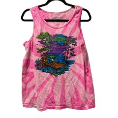 Fortunate Son John Fogerty Pink Tie Dye Graphic Tank Top Alligator Swamp Rock M