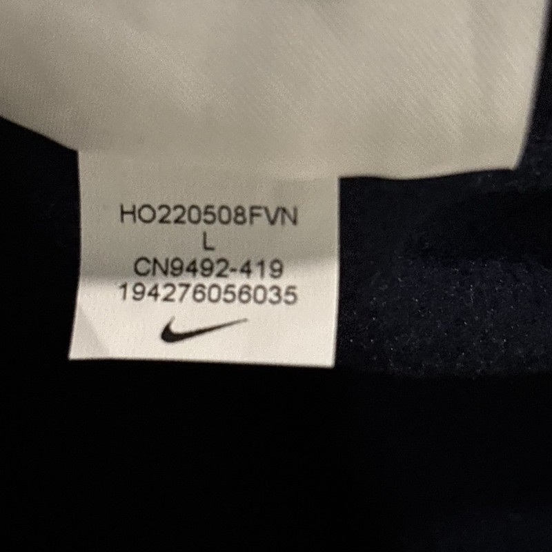 Nike Dri-FIT Therma-FIT 1/4 Zip Pullover Mens L Navy Fleece Training Top gallery