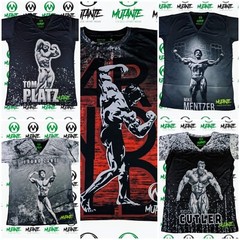 Men’s Gym Workout Bodybuilding T-shirts by Mutante 6 Classic Bodybuilders