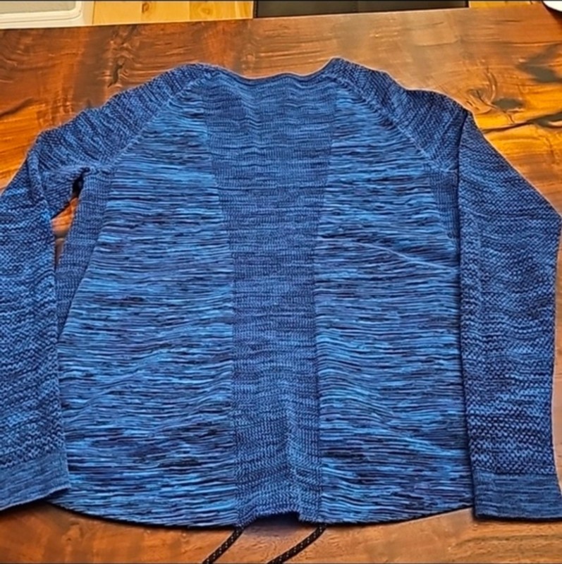 Nike Blue Space Dye Pullover Sweatshirt womans Long Sleeve Drawstring gallery
