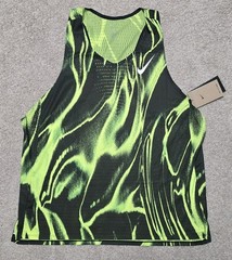 Nike Dri-Fit ADV Running Singlet Tank HV2643-702 Volt Black Mens XL NWT $100