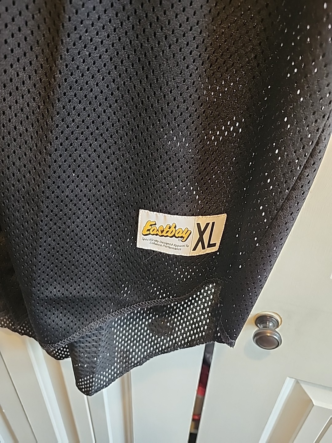 Mens Eastbay Black Mesh Button Up Sleeveless Jersey Size XLarge gallery