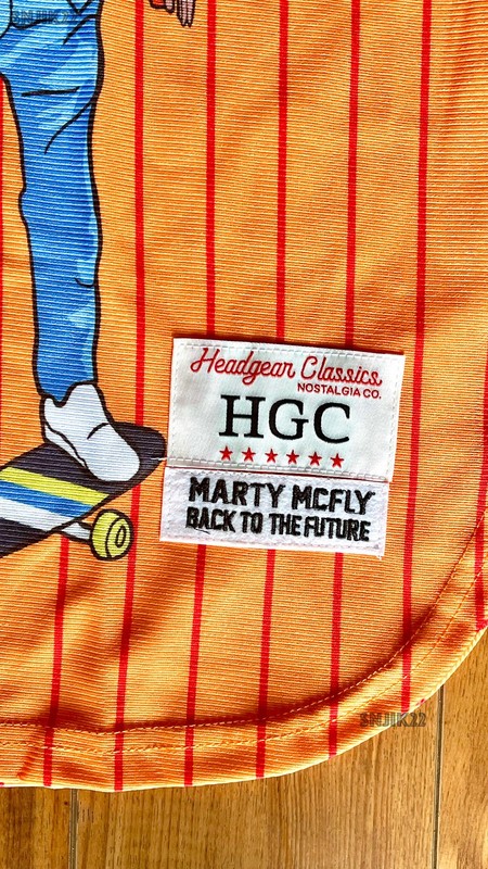 BACK TO THE FUTURE Baseball Jersey ft. Marty McFly- Headgear Classics (XL) NEW gallery