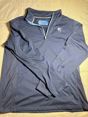 White Water Life Size L Blue Quarter Zip Jacket
