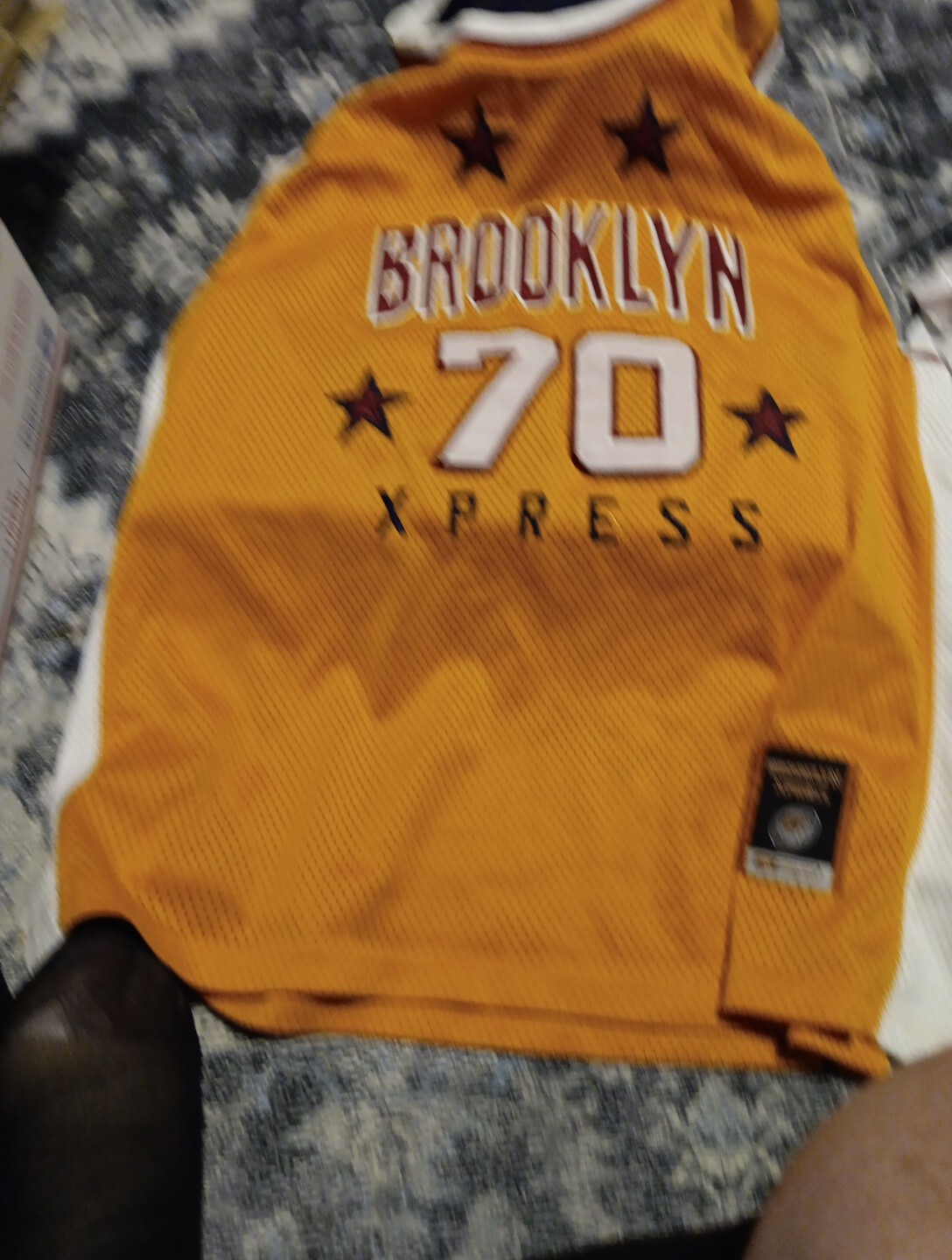 Vintage 90s Brooklyn Express 70 Jersey Mens Stars Original Athletic Design Sz XL gallery