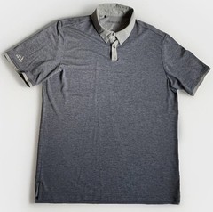 Adidas Climachill Polo Shirt XL Mens Performance Golf Blue Gray Melange Stretch