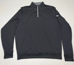 Footjoy Men’s 1/4 Quarter Zip Black Medium Spandex Polyester Golf Pullover