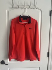 Under Armour ColdGear 1/4 Zip Pullover Men’s Large Fleece Lined Athletic Top