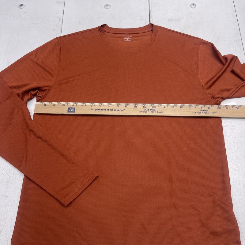 Old Navy Shirt Mens Medium Orange Long Sleeve Active Cloudmotion Performance Tee gallery