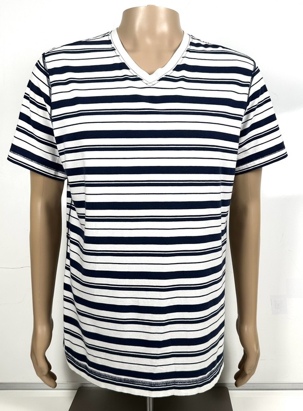 Lululemon Vent Tech Mens Size LARGE White striped Short Sleeve T shirt PERU MADE gallery