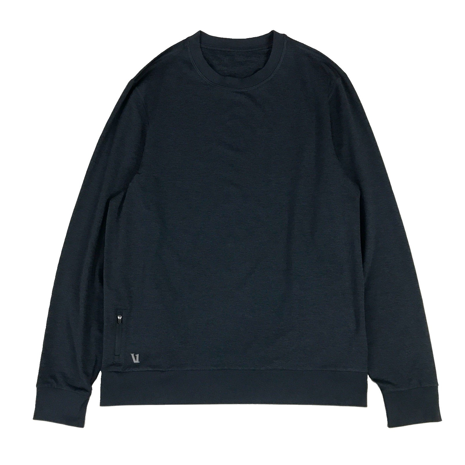 Vuori Ponto Performance Crewneck Pullover Mens L Blue DreamKnit Athleisure V224 gallery