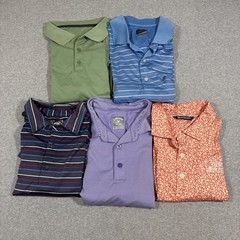 Lot of 5 Mens Performance Polos Sz L Greg Norman Cutter + Buck BCG Callaway