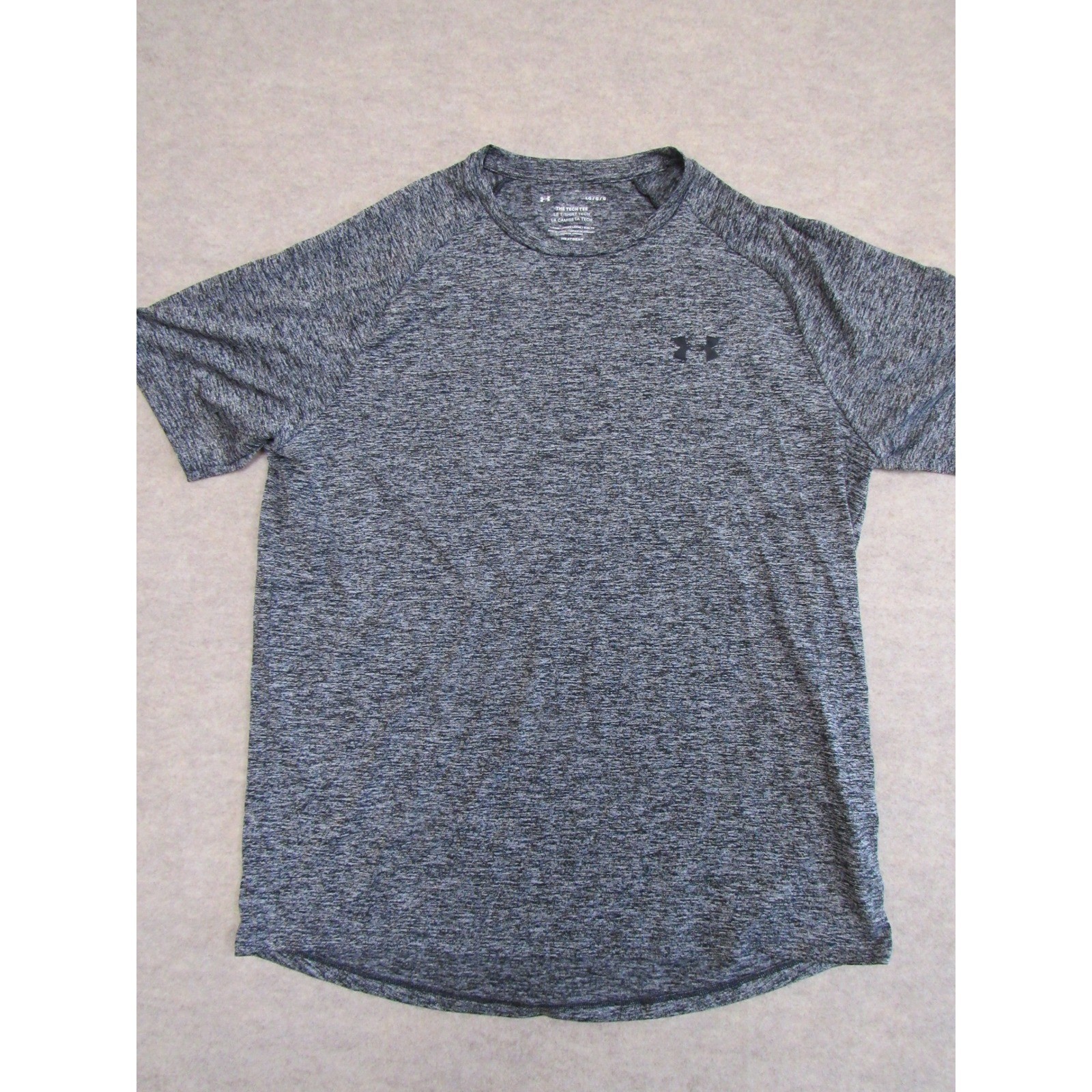 Under Armour Mens Tech Tee HeatGear Gray Heather Short Sleeve Shirt 1326413 L gallery