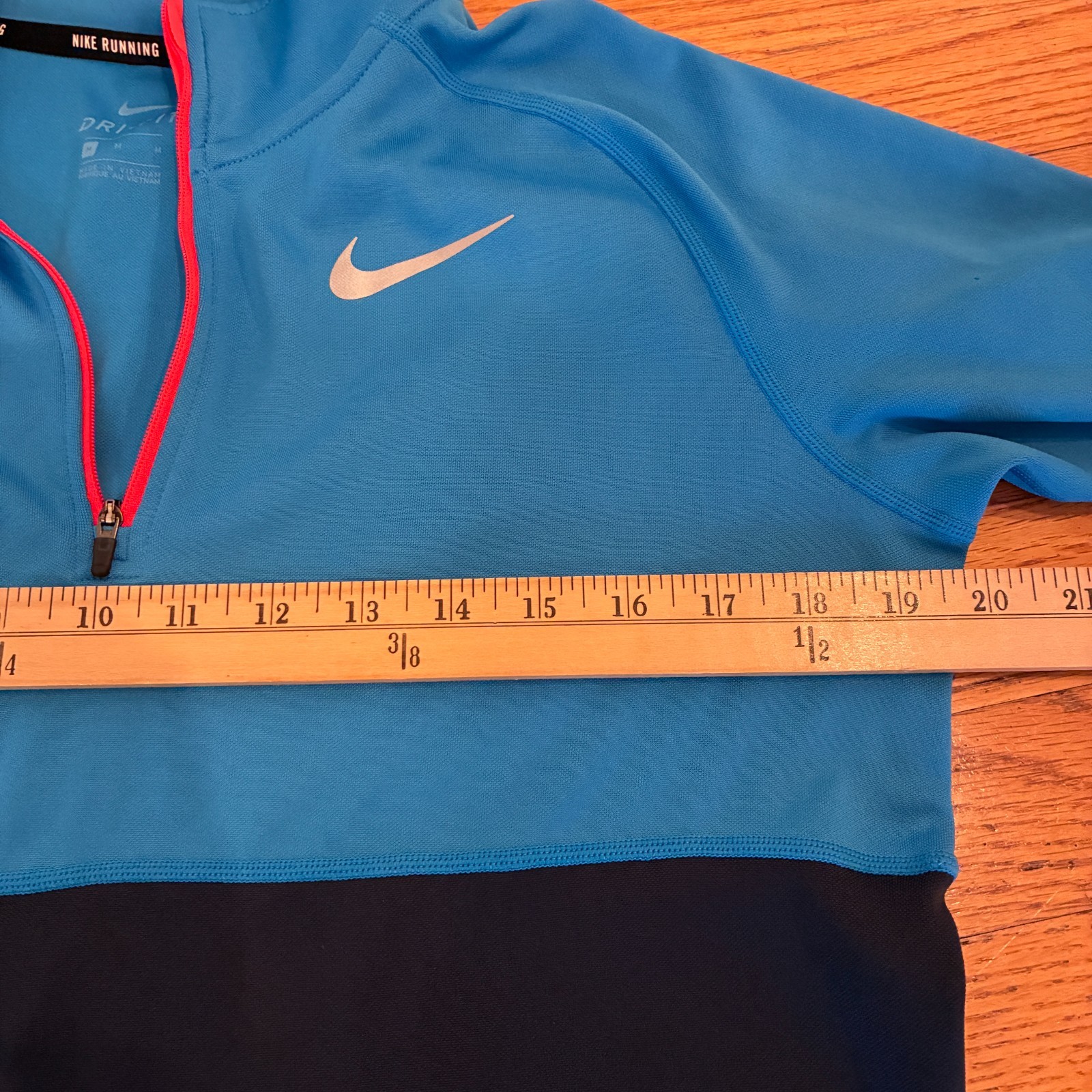 Nike Racer 1/4 Zip Pullover Mens Blue Lightweight Dri Fit M Long Sleeve gallery
